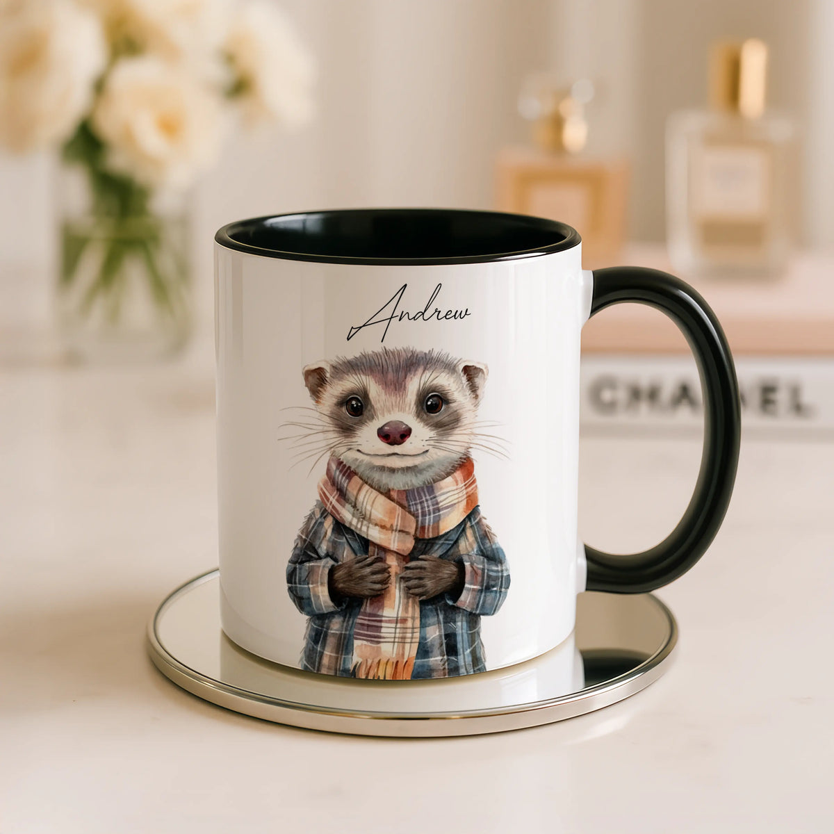 Custom Cute Ferret Mug - Image 6 | CreadGift