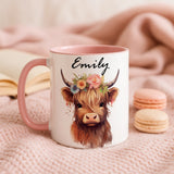 Custom Cute Highland Cow Mug - Image 3 | CreadGift