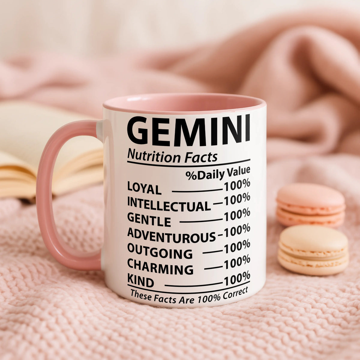 Gemini Nutrition Facts Mug - Image 1 | CreadGift