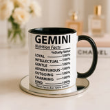 Gemini Nutrition Facts Mug - Image 2 | CreadGift