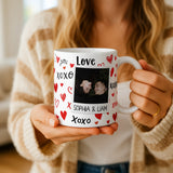 Personalised Love XOXO Couple Photo Mug - Image 2 | CreadGift