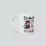 Piss Me Off I Will Slap You Mug • Funny Grumpy Cat Mug • Cat Lover Gift • Funny Rude Mug • Gift for Her or Him • Birthday Gift • Tea Coffee Mug