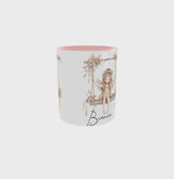 Personalisierte Feen-Mädchen-Tasse | Geschenk mit Wunschnamen | Magisches Schaukel-Design | Geschenk für Mädchen & Frauen